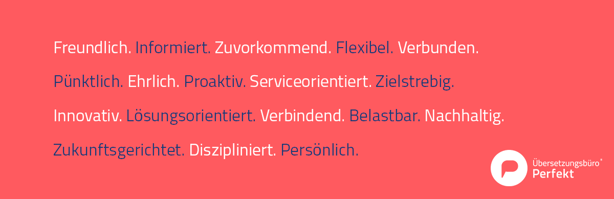 Übersetzungsbüro Qualitäten Attribute
